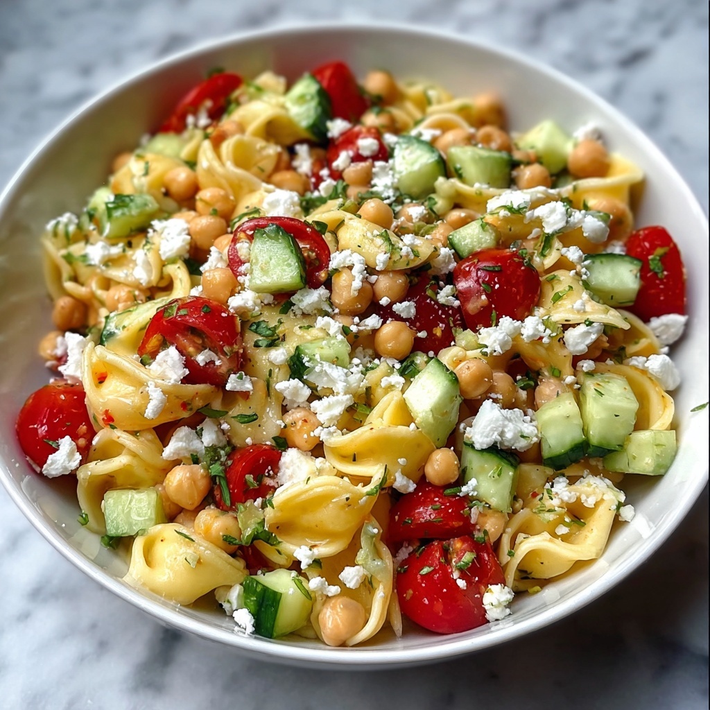 Mediterranean Chickpea Pasta Salad Recipe - Recipe Image