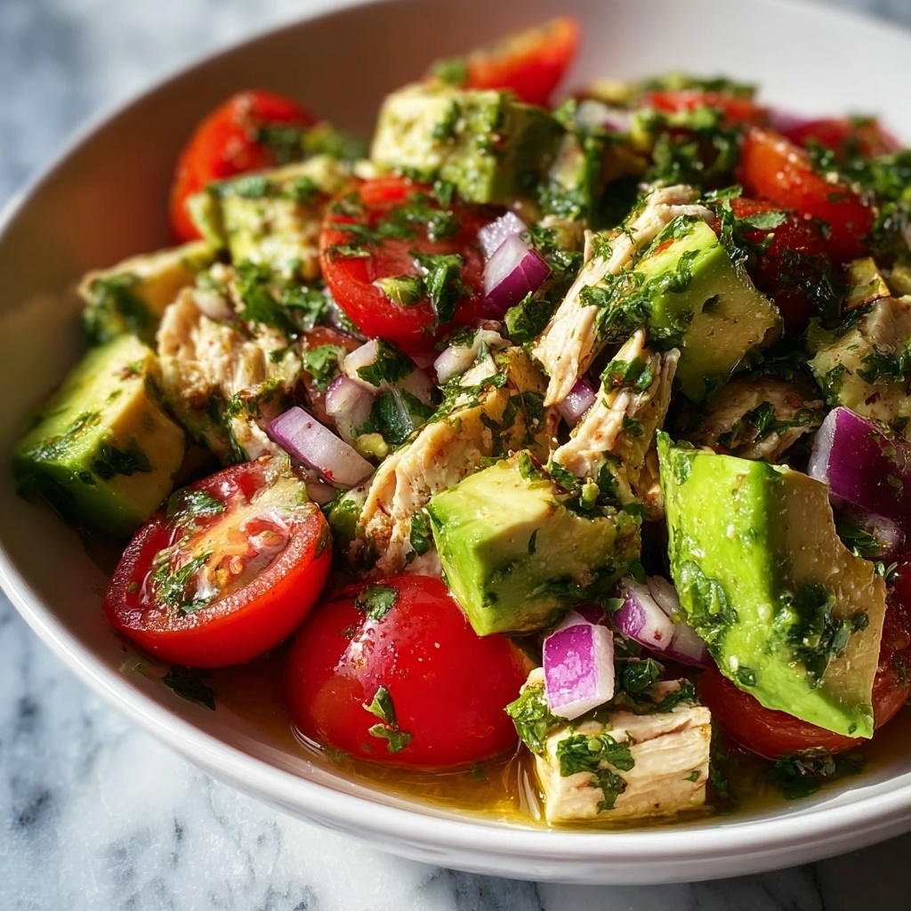 Avocado Chicken Salad Lime Cilantro: 5 Flavorful Secrets Recipe - Recipe Image