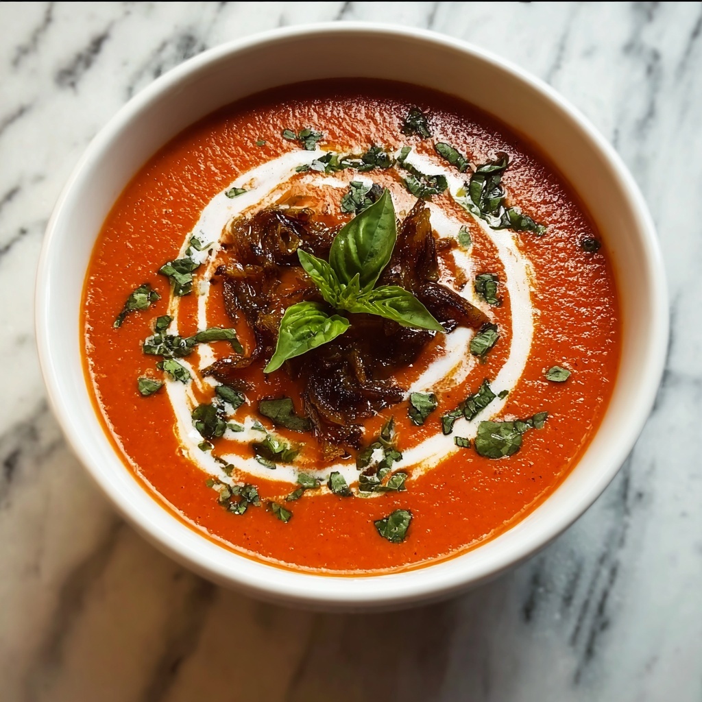 Creamy Roasted Garlic Tomato Soup to Savor on Chilly Nights Recipe - Recipe Image