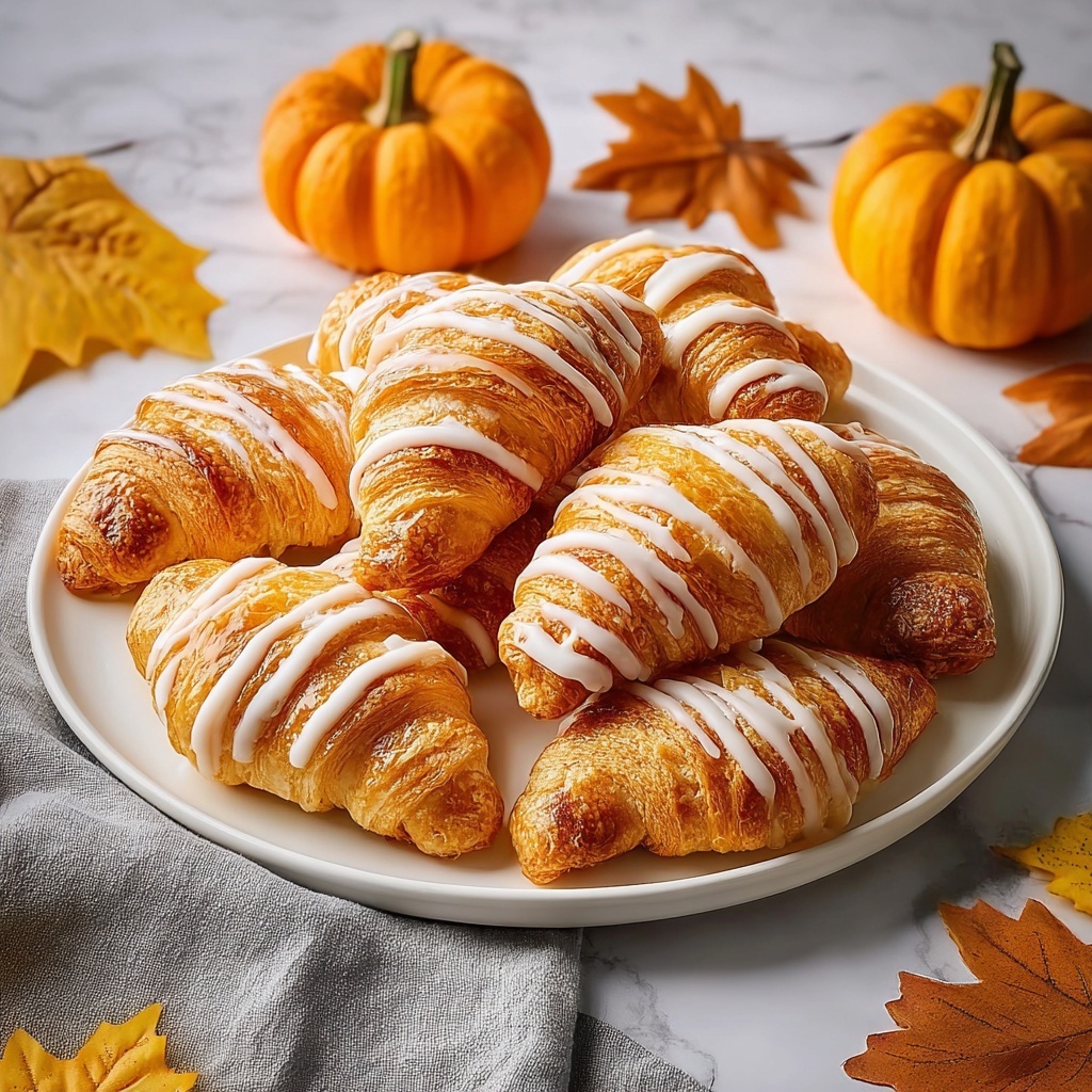 Irresistible Mini Pumpkin Pie Croissants for Cozy Fall Nights Recipe - Recipe Image