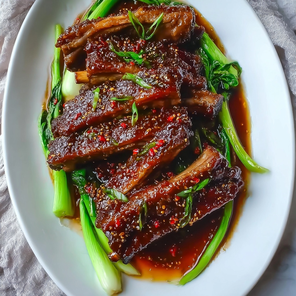 Succulent Braised Spare Ribs with Black Bean Sauce Recipe - Recipe Image