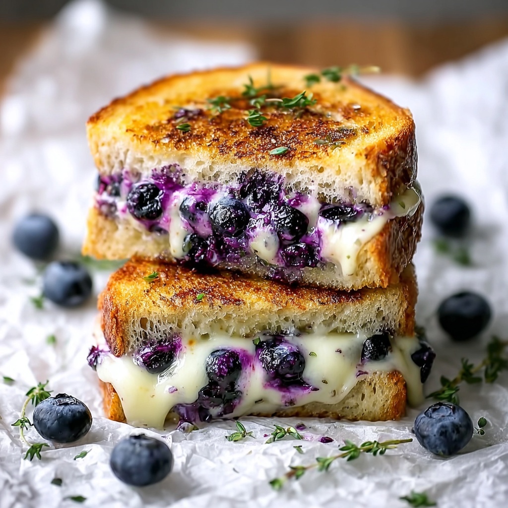 Blueberry Grilled Cheese: A Sweet and Savory Delight Recipe - Recipe Image