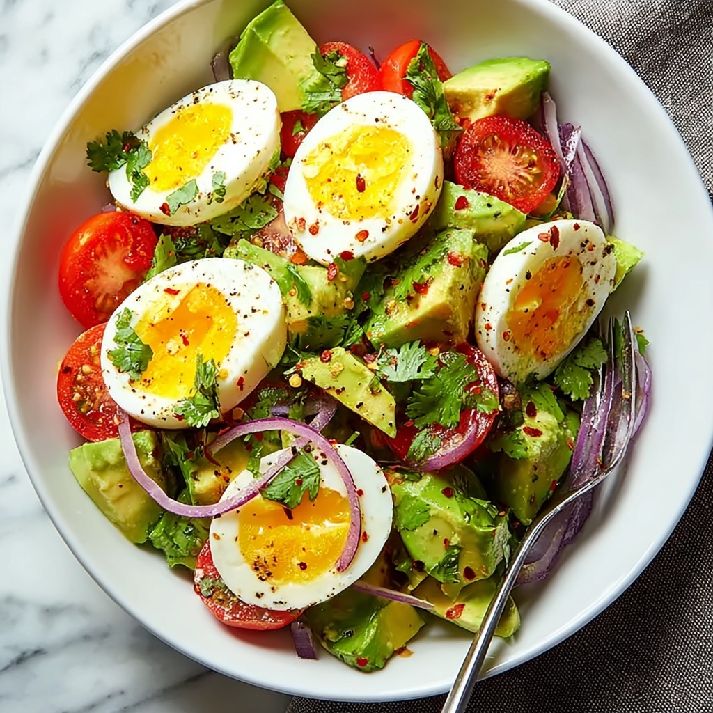 Workout Egg Avocado Salad Delight Recipe - Recipe Image