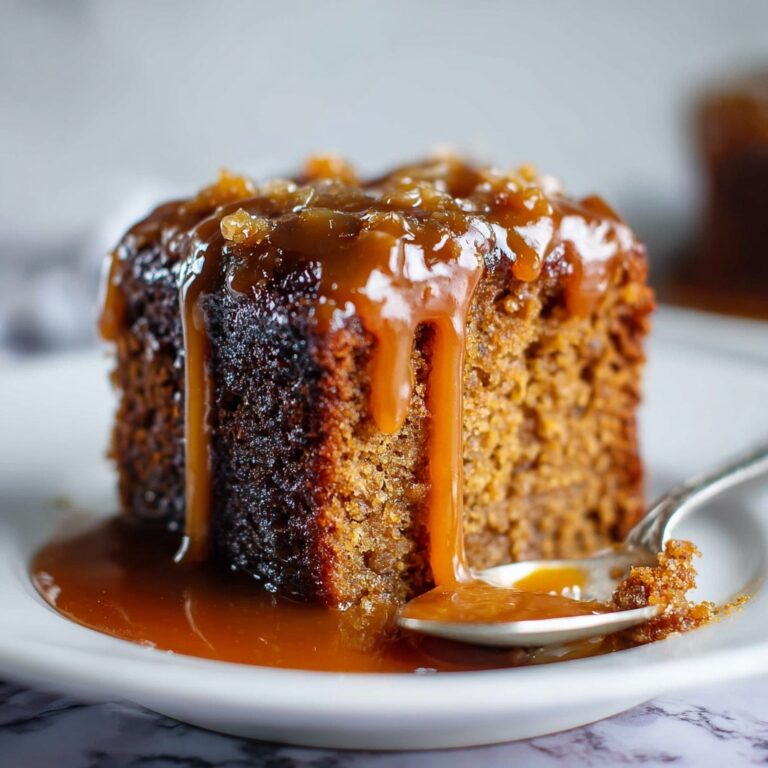 Sticky Toffee Pudding with Dates and Warm Caramel Sauce Recipe