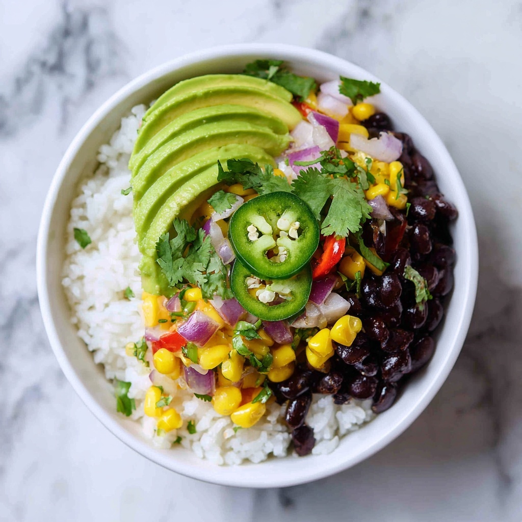 Rice & Veggie Burrito Bowl Recipe - Recipe Image