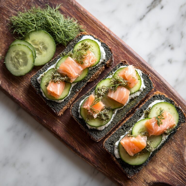 Smoked Salmon Pumperknickel Toasts Recipe
