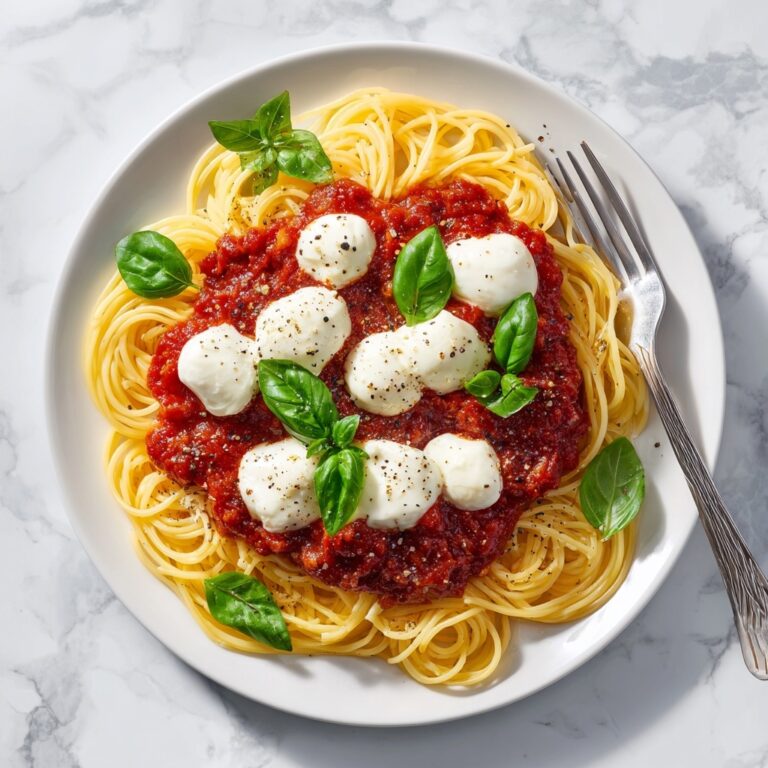 Pasta Pomodoro with Basil, Mozzarella, and Baby Spinach Recipe