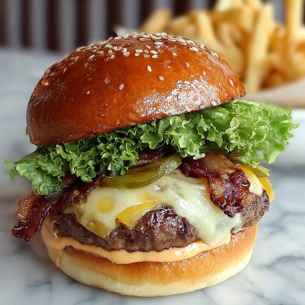 Irresistible Smash Burger with Crispy Bacon and Melty Cheese Recipe - Recipe Image