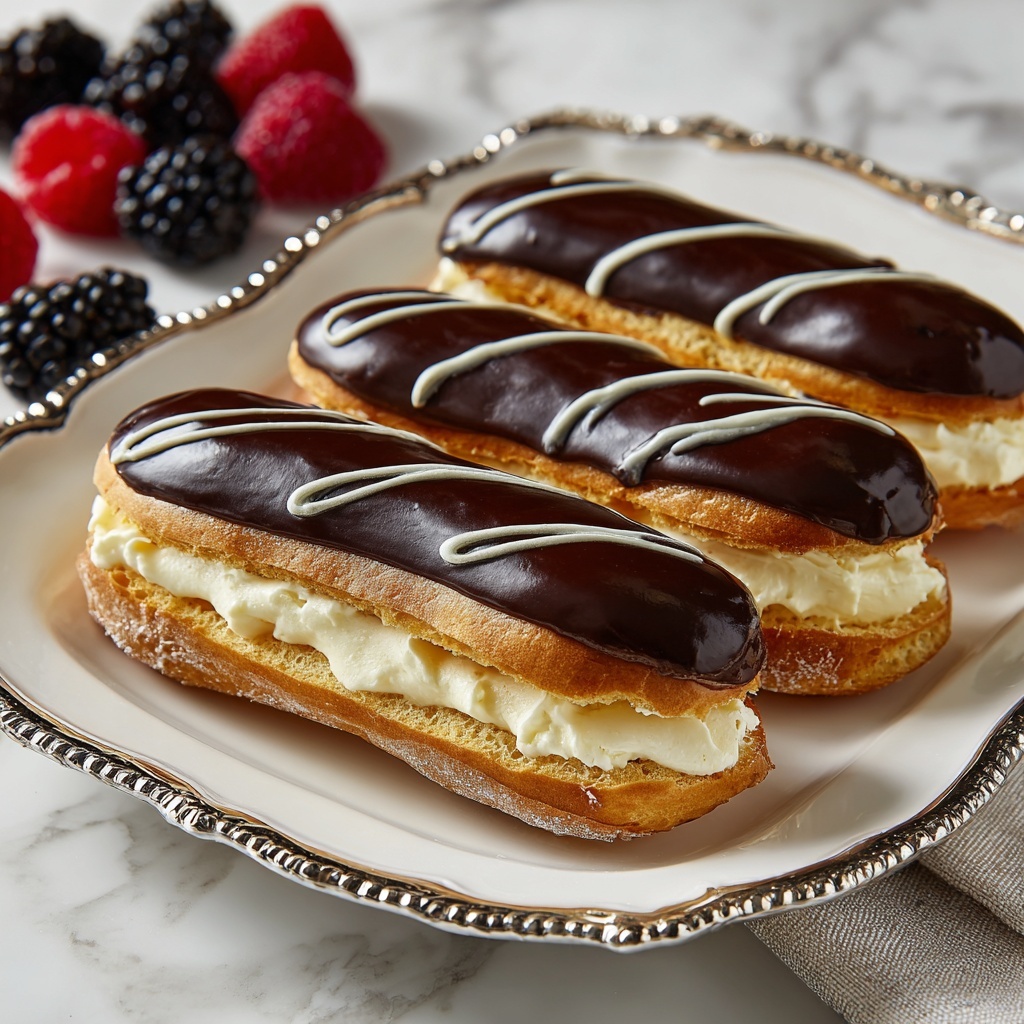 Classic Chocolate Éclairs Recipe - Recipe Image