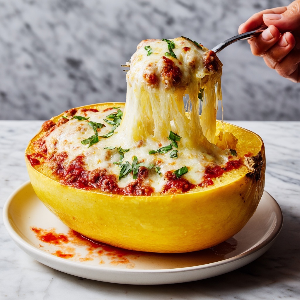Chicken Parmesan Stuffed Spaghetti Squash Recipe - Recipe Image