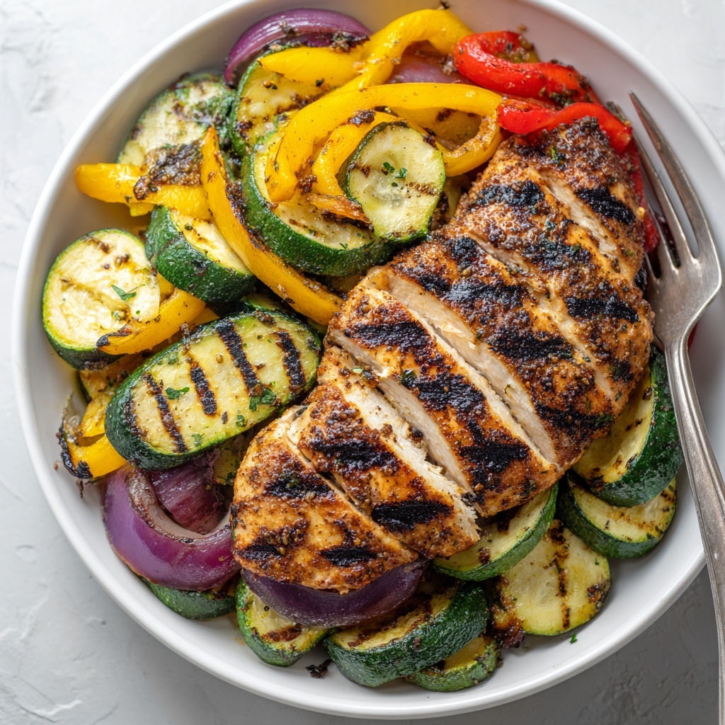 Honey-Lime Grilled Chicken with Veggies Recipe - Recipe Image