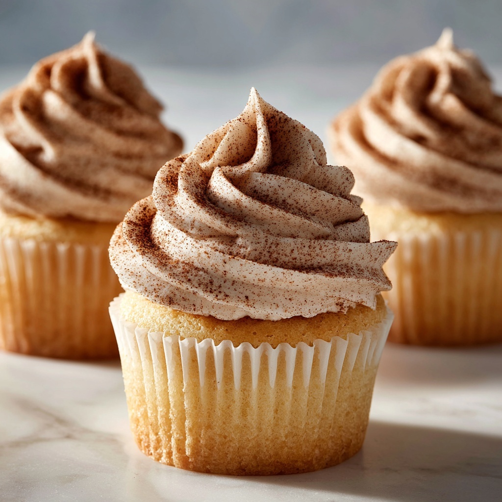 Cinnamon Sugar Churro Cupcakes Recipe - Recipe Image