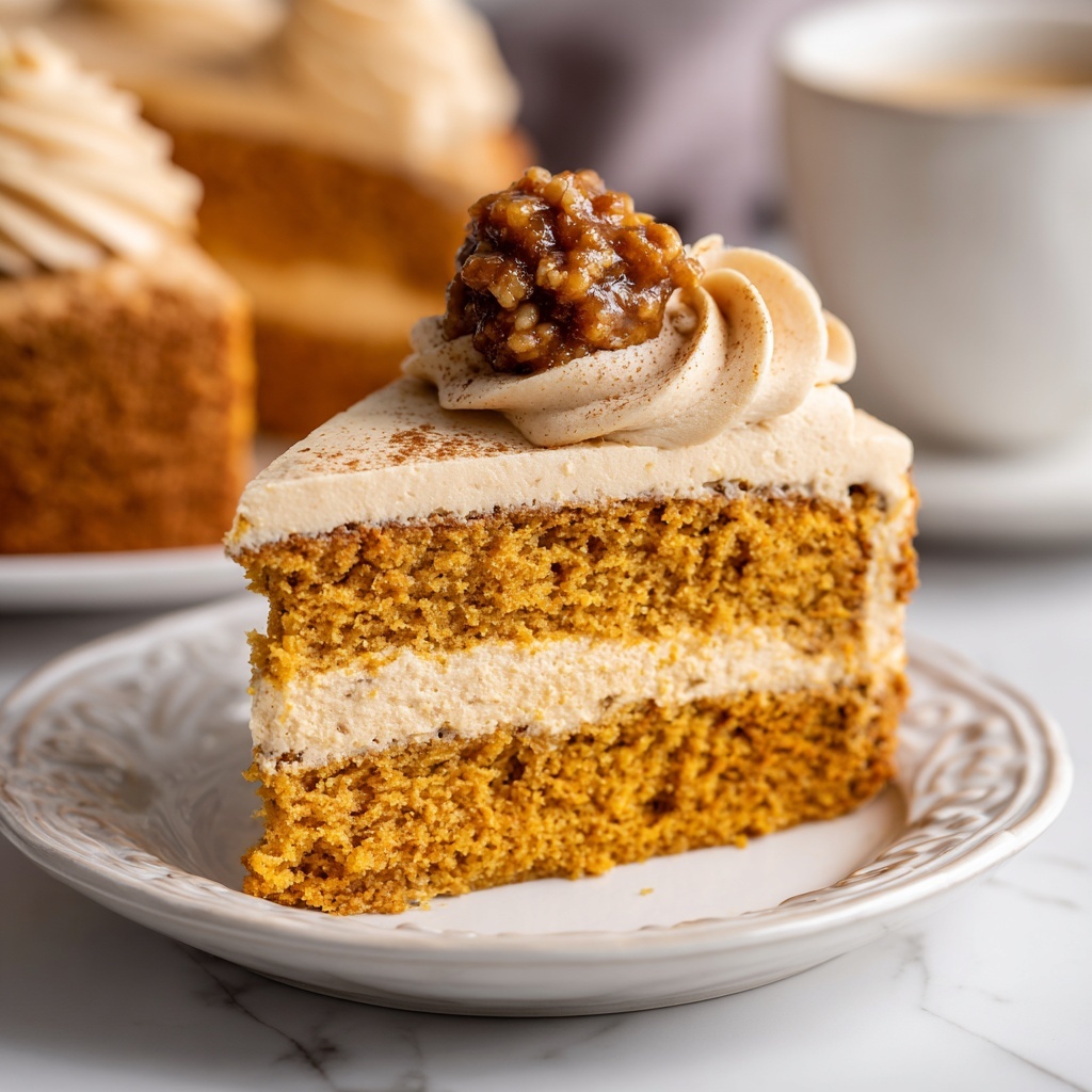 Pumpkin Cake with Caramel Cream Cheese Frosting Recipe - Recipe Image