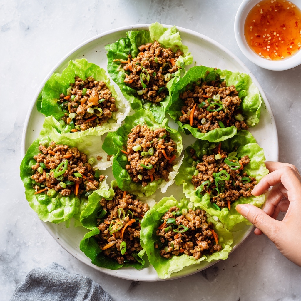 Thai Basil Beef Lettuce Wraps Recipe - Recipe Image