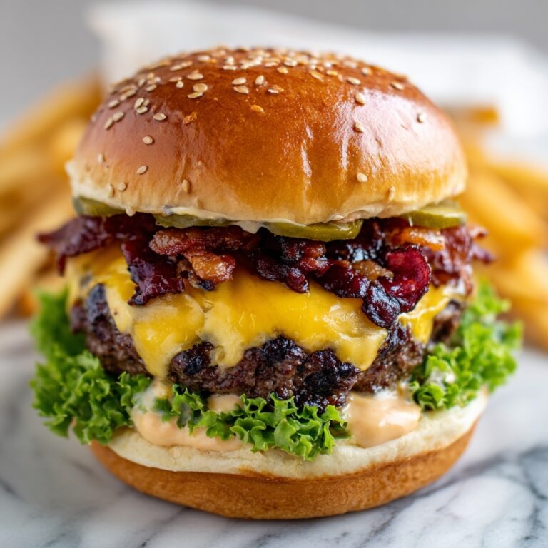 Irresistible Smash Burger with Crispy Bacon and Melty Cheese Recipe