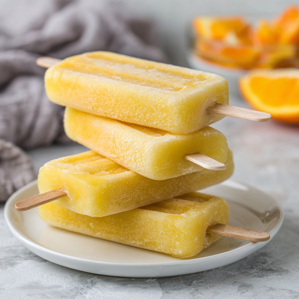 Frozen Mango Yogurt Pops Recipe - Recipe Image