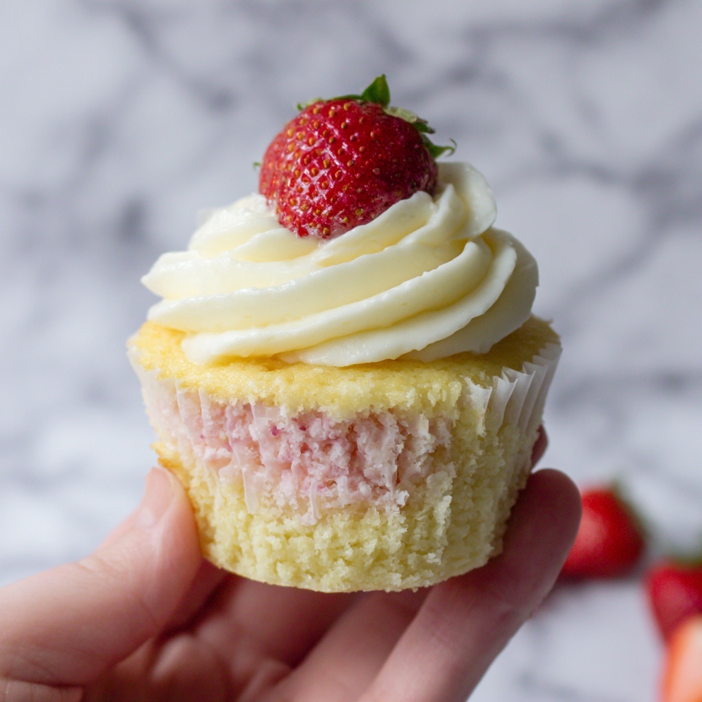 Strawberry Cheesecake Cupcakes Recipe - Recipe Image